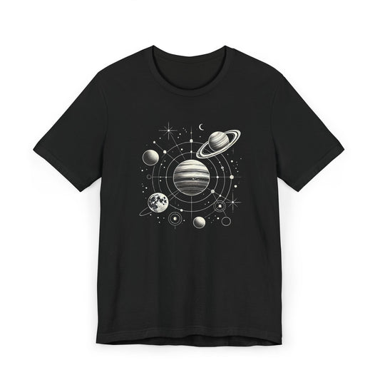 🌌 Celestial Orbit | Minimalist Cosmic T-Shirt 🌠